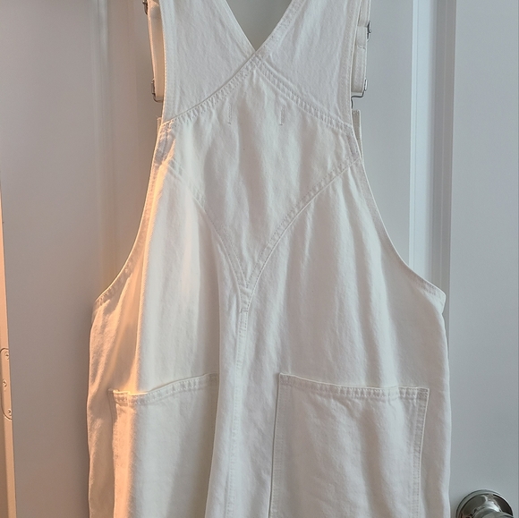 Madewell White Denim Overalls - Picture 5 of 9